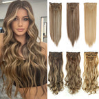 Extensions Clip 7 Pièces Lisses Noires