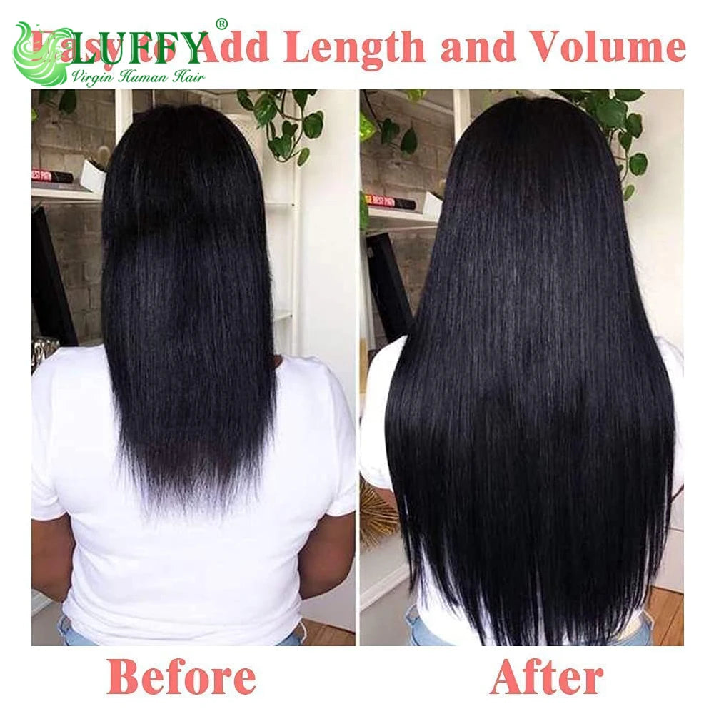 Extensions Cheveux Lisses Naturels Clip In