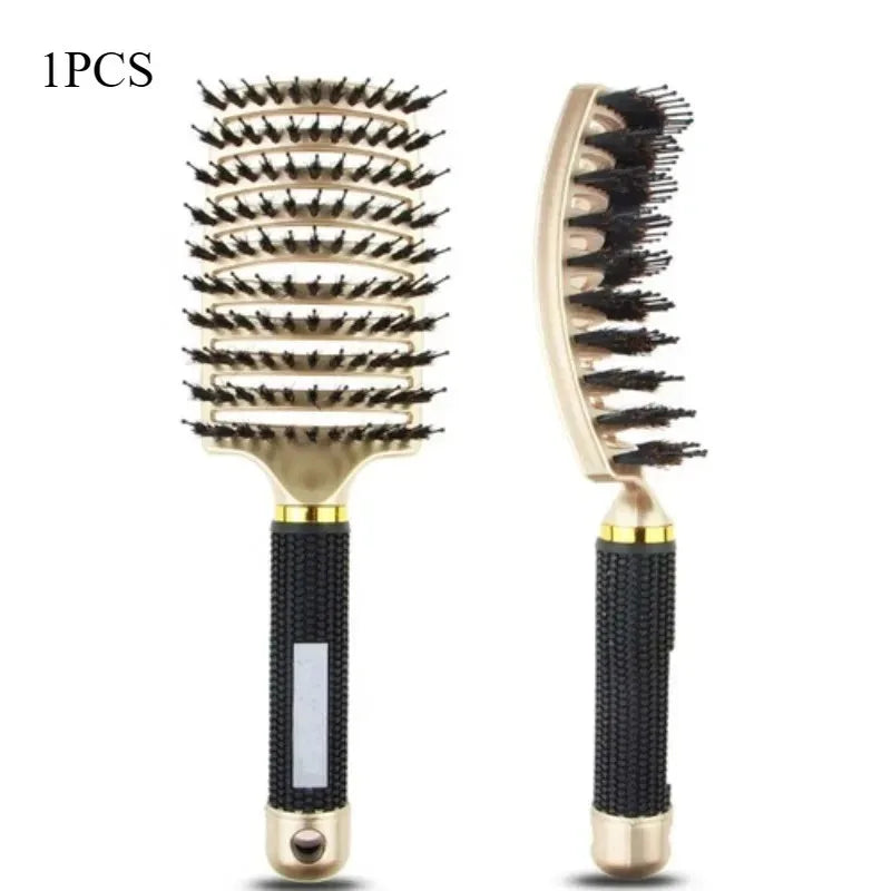 Brosse Démêlante Antistatique Cheveux Bouclés