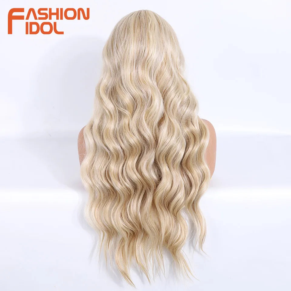 Perruque Body Wave Ombre Blonde Cosplay