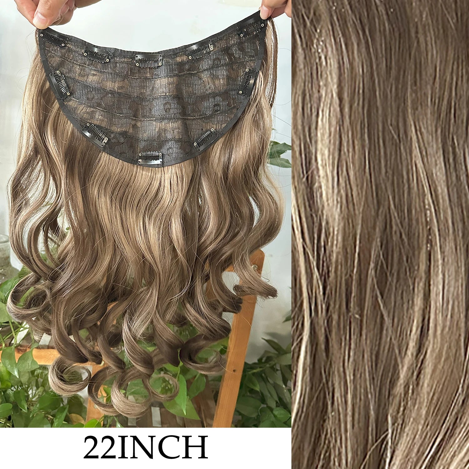 Extensions Clip 7 Pièces Lisses Noires