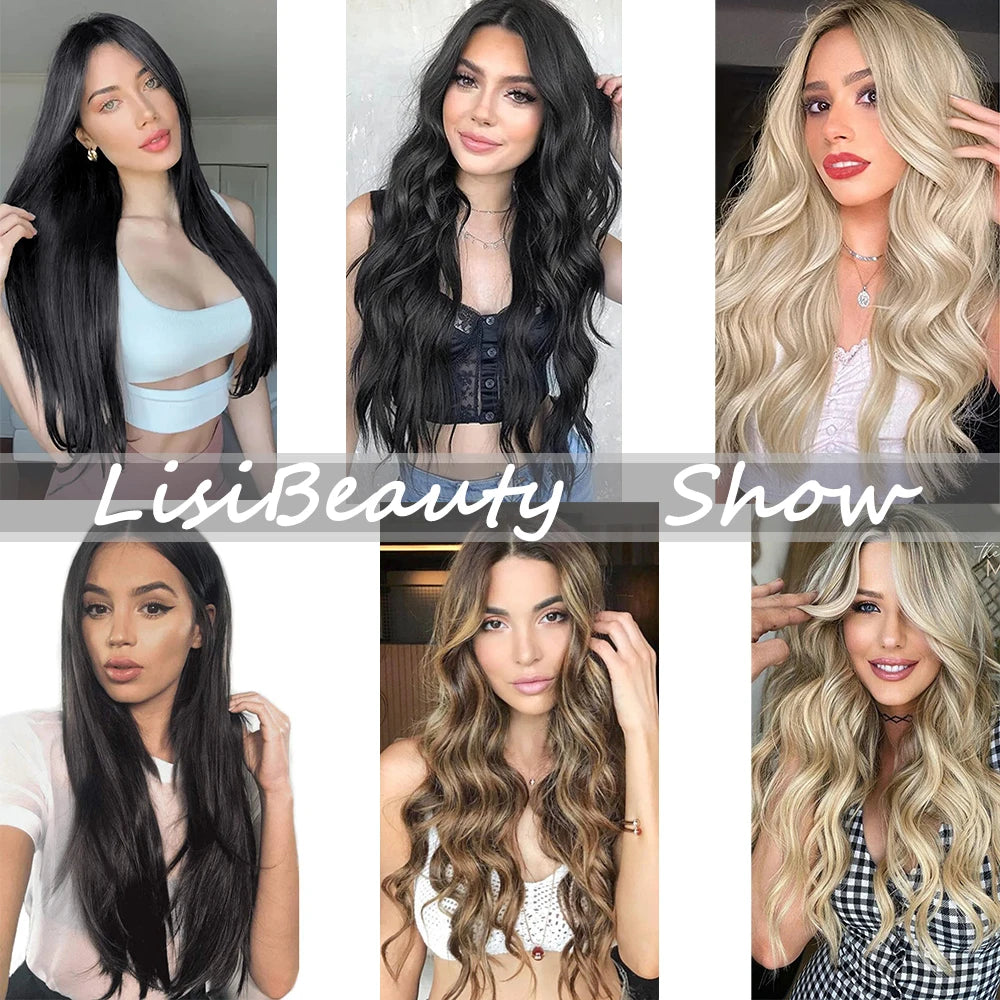 Extensions Clip 7 Pièces Lisses Noires