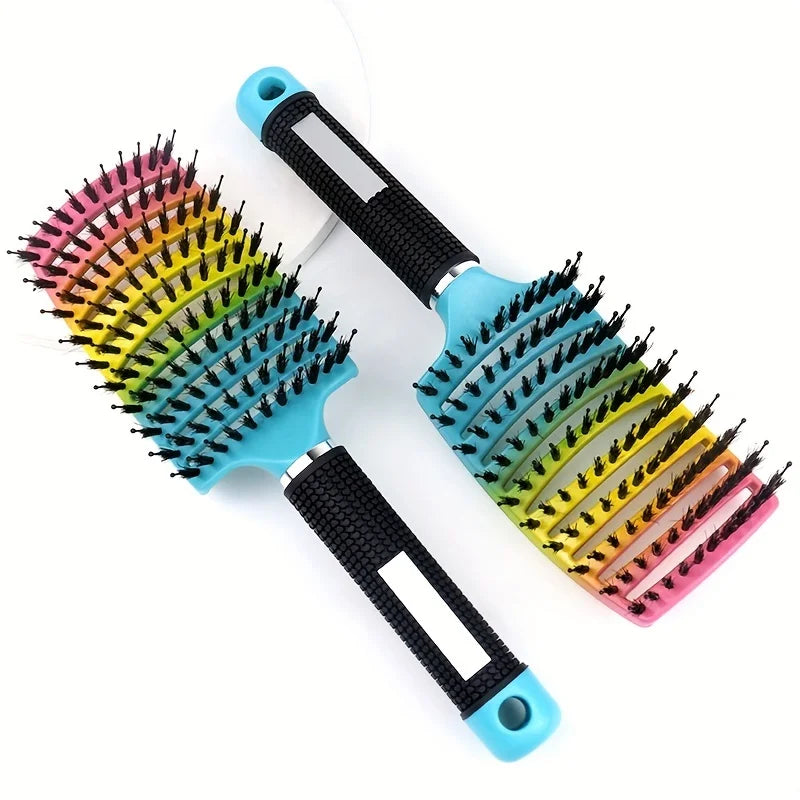Brosse Démêlante Antistatique Cheveux Bouclés