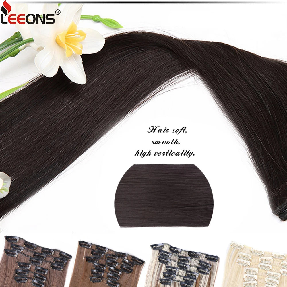 Extensions Clip Synthétiques 30 Pouces Lisses