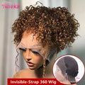 Perruque 360 Bouclée Lace HD Sans Colle