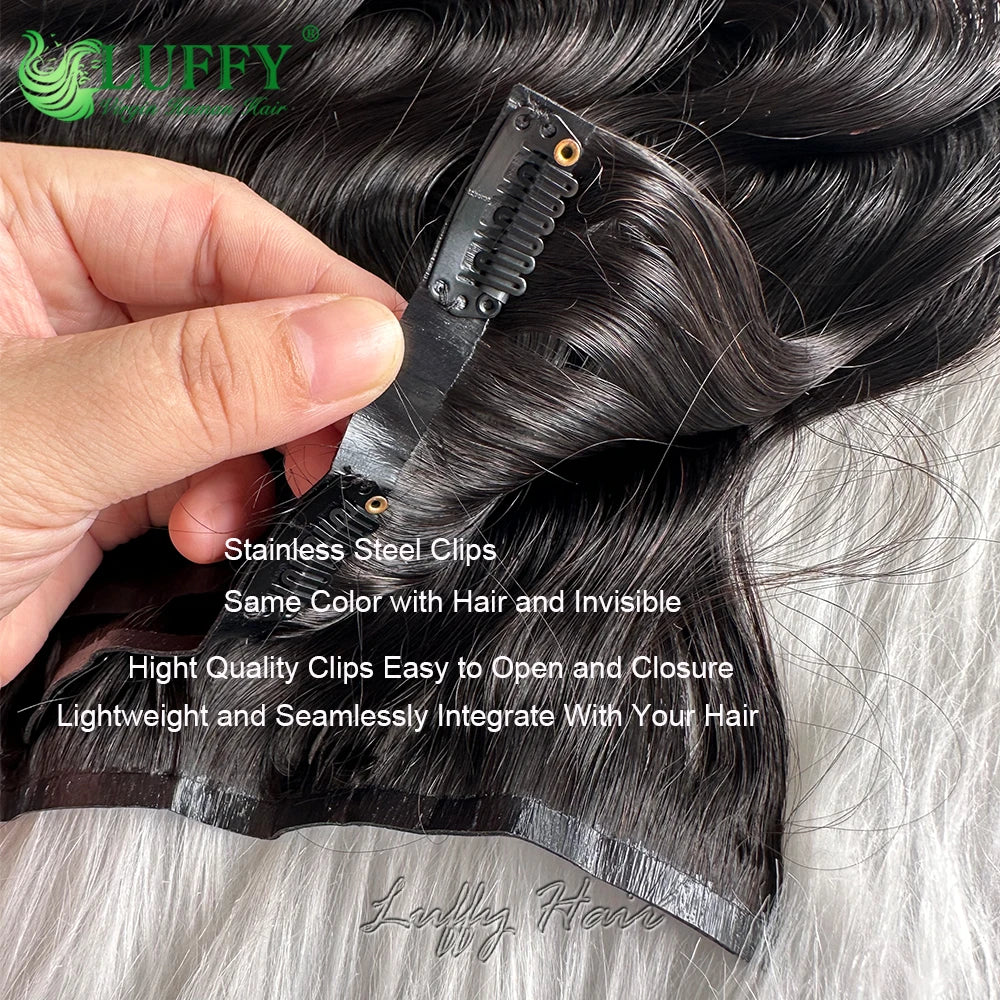 Extensions Cheveux Lisses Naturels Clip In