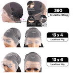 Perruque 360 Bouclée Lace HD Sans Colle