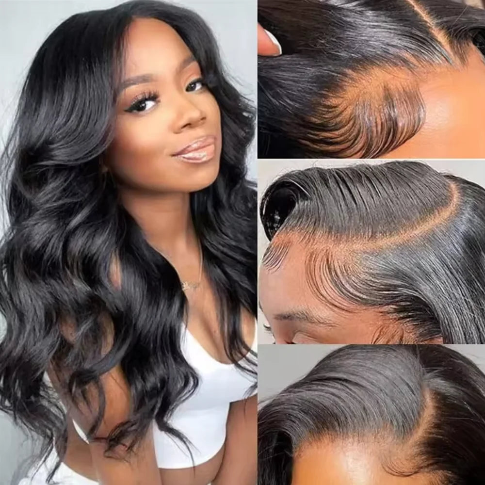 Perruque Ondulée Lace Front Brésilienne HD