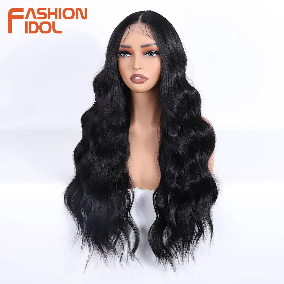 Perruque Body Wave Fibre Haute Température