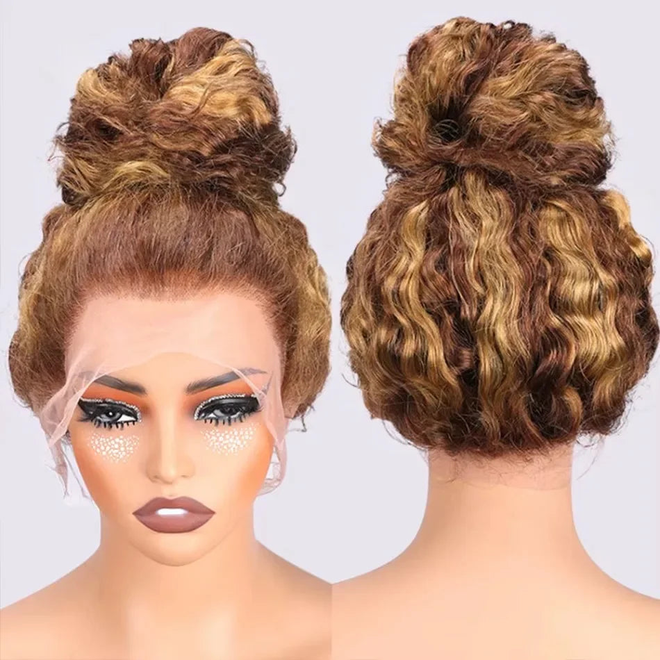 Perruque 360 Bouclée Lace HD Sans Colle