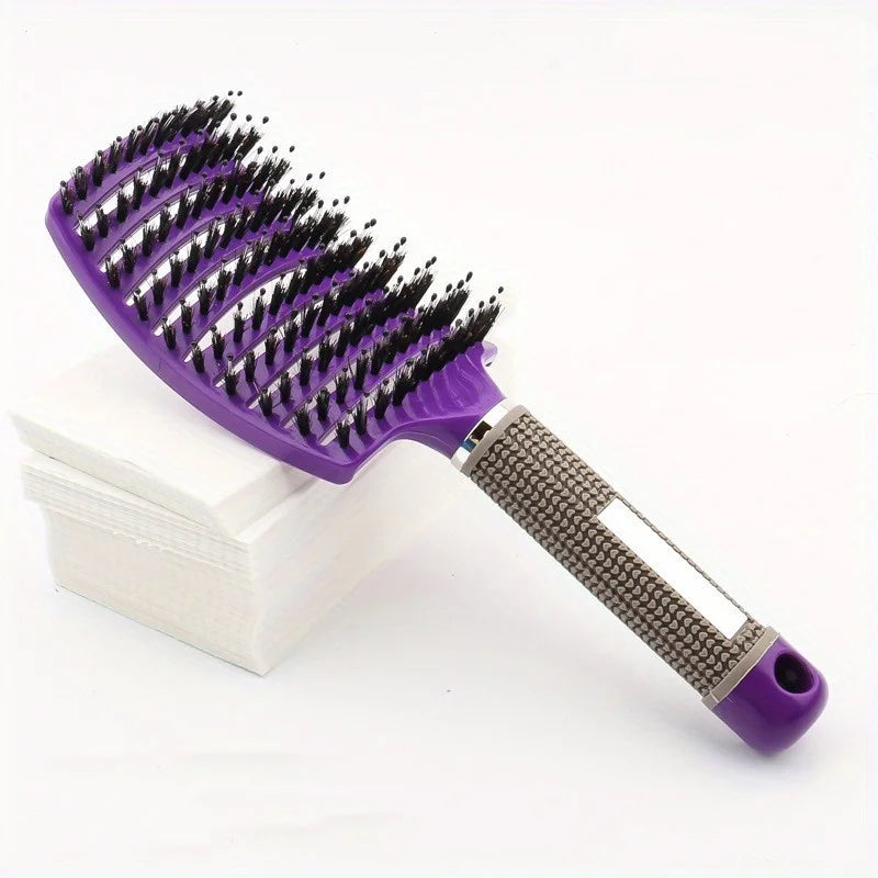 Brosse Démêlante Antistatique Cheveux Bouclés
