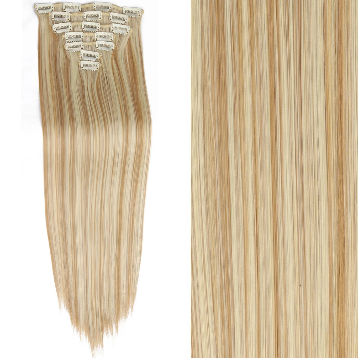 Extensions Clip 7 Pièces Lisses Noires