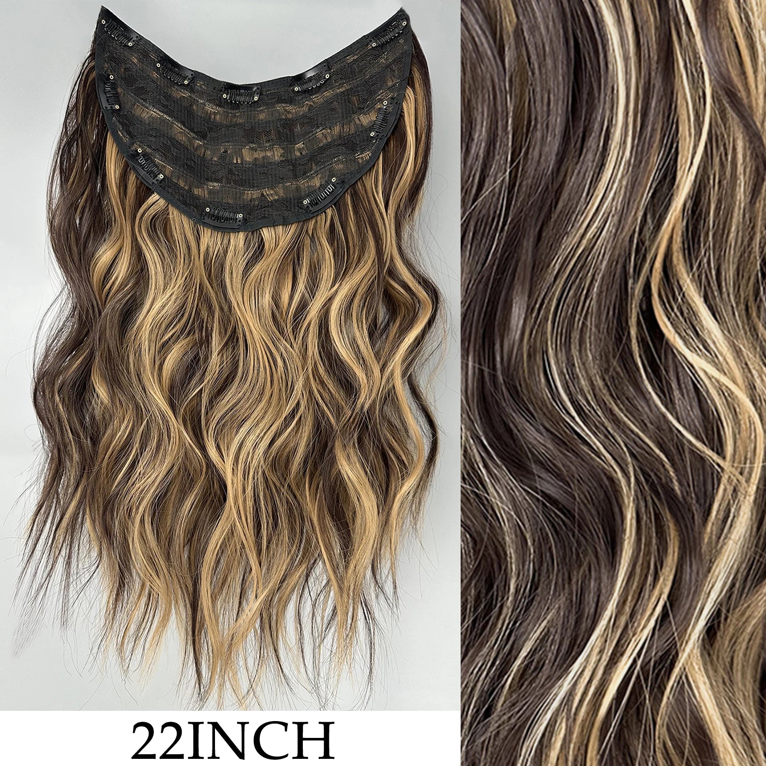 Extensions Clip 7 Pièces Lisses Noires