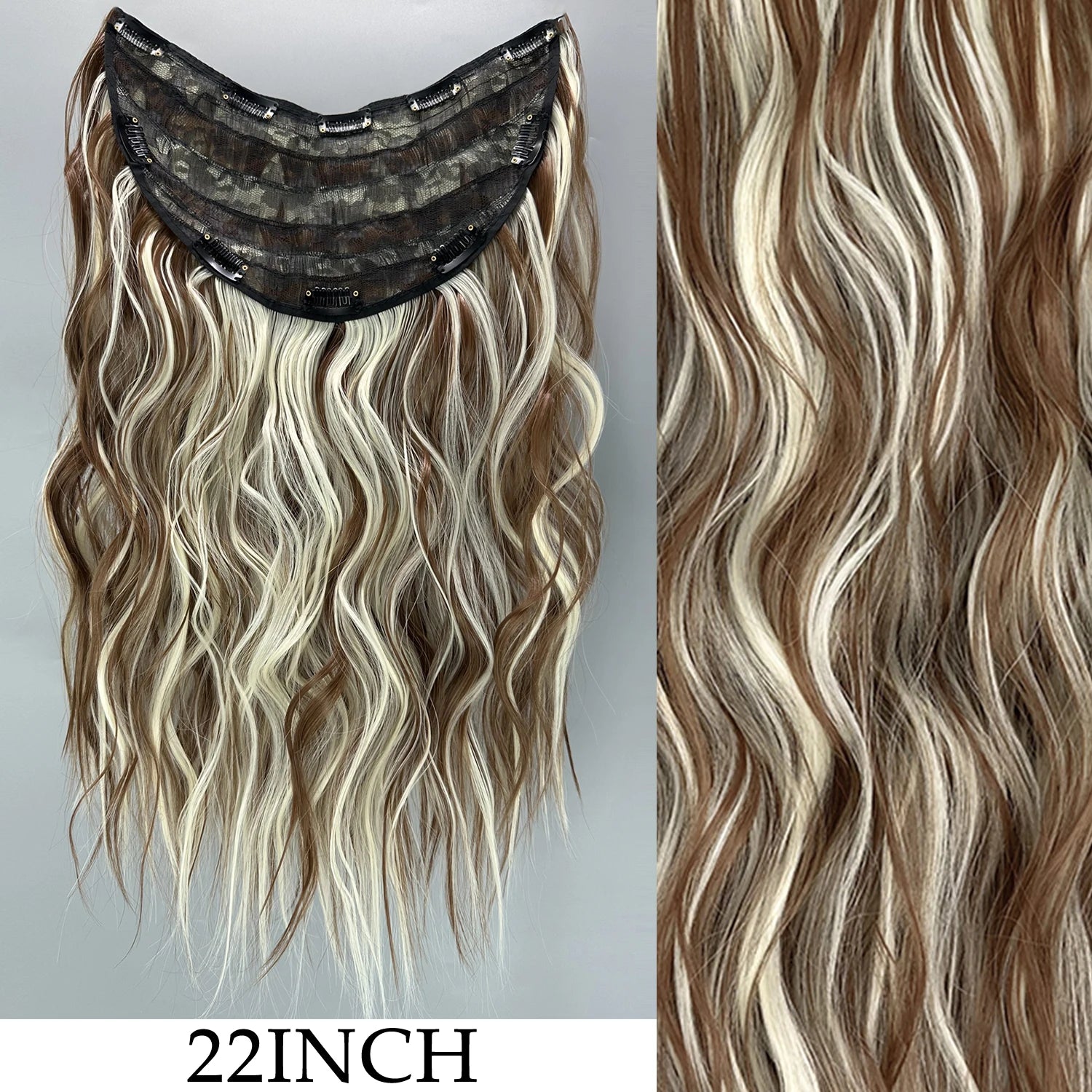 Extensions Clip 7 Pièces Lisses Noires
