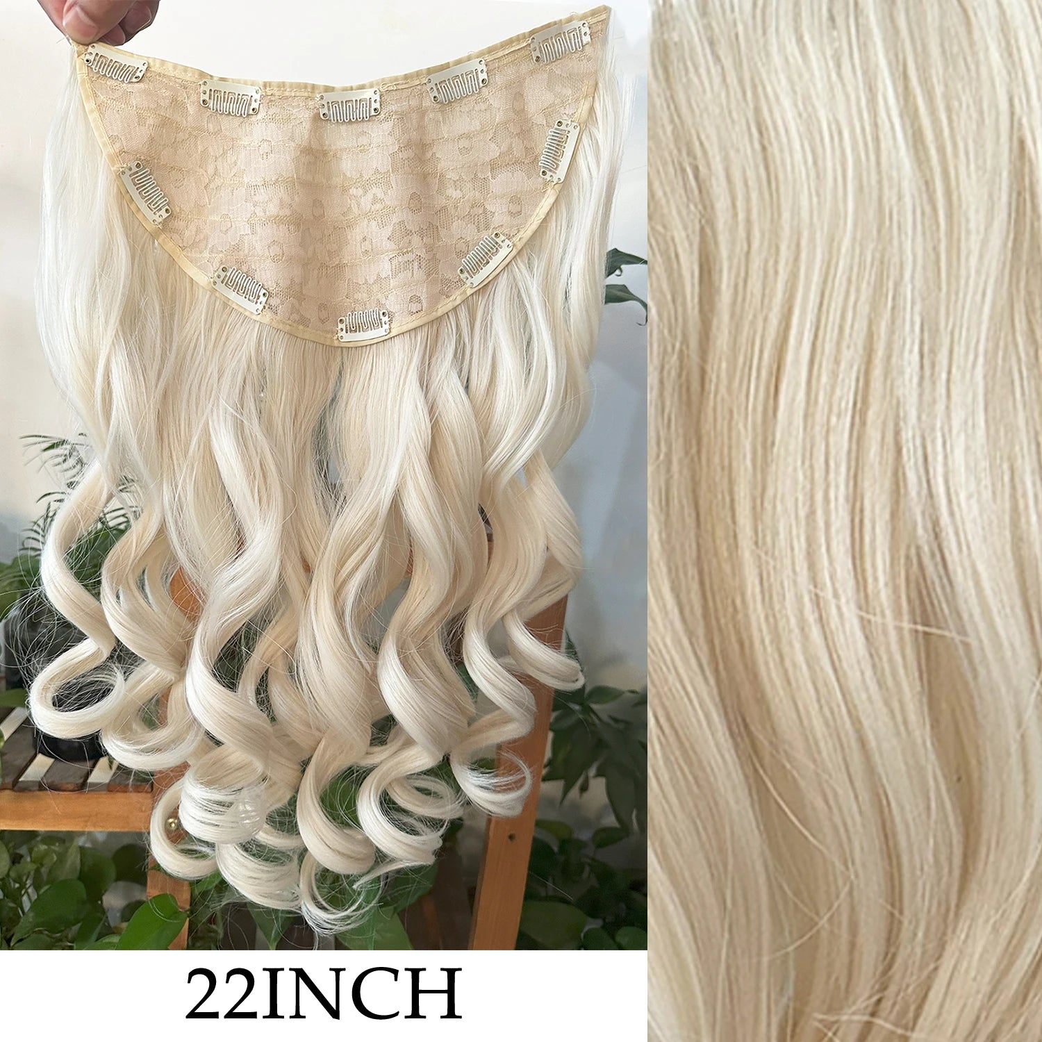 Extensions Clip 7 Pièces Lisses Noires