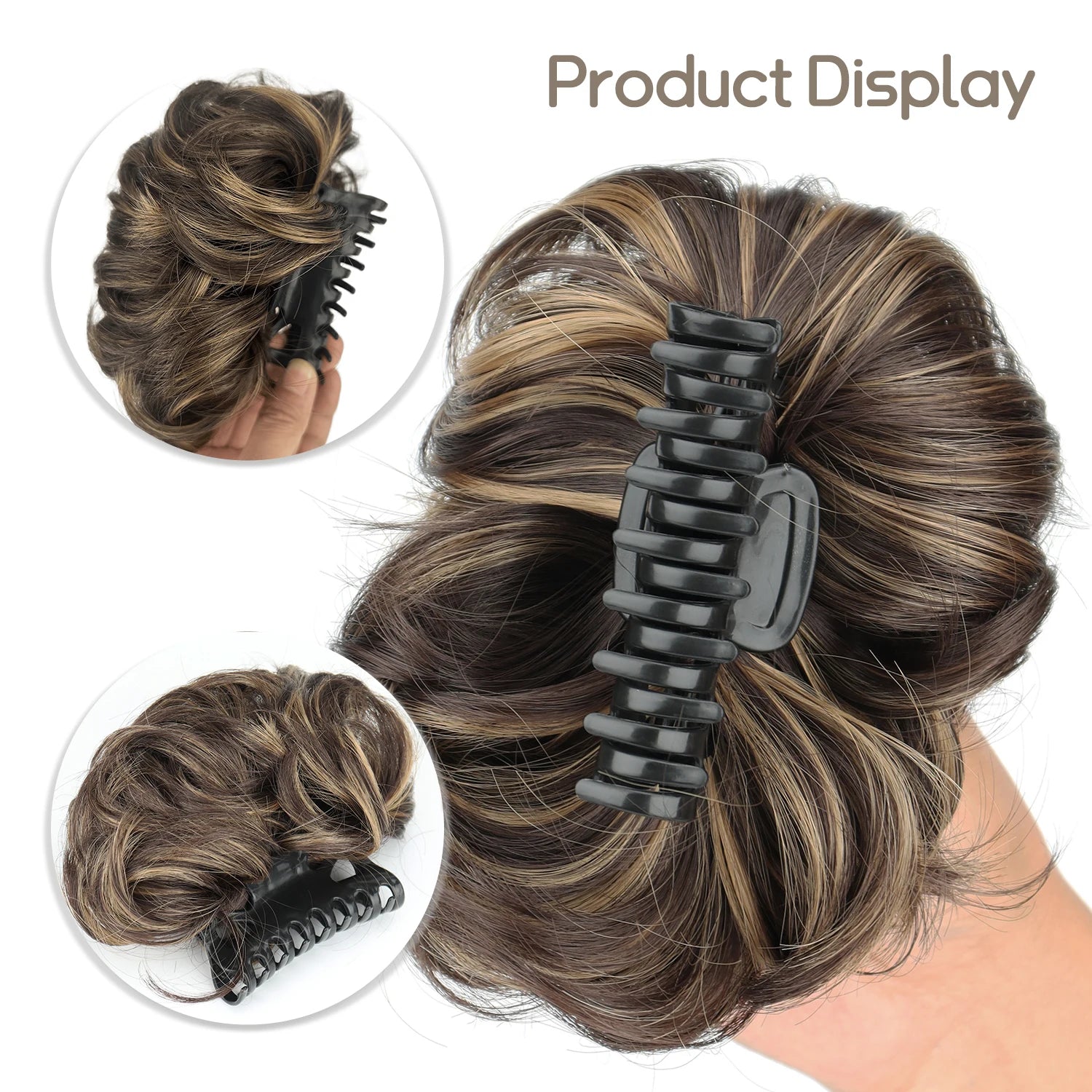 Chignon Bouclé Synthétique Pince Crabe