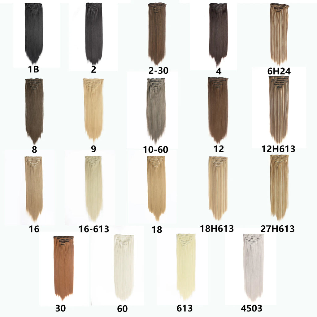 Extensions Longues Lisses 7 Pièces Clips