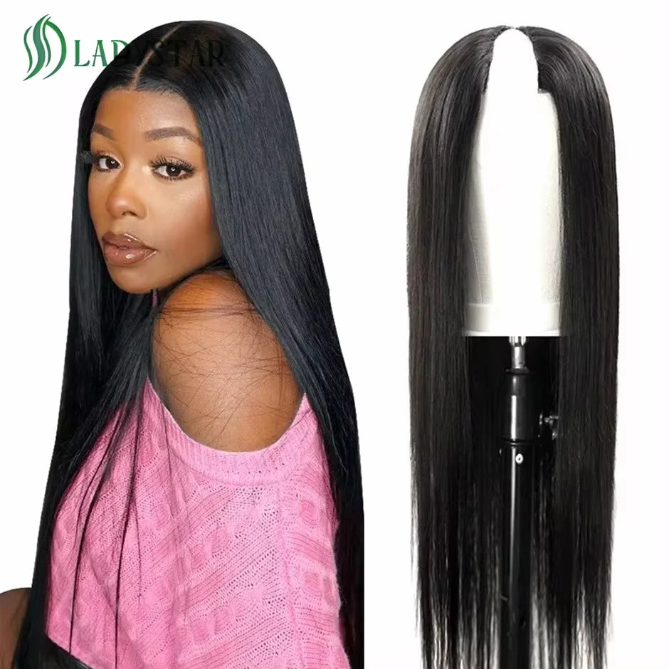 Perruque U Part Lisse Cheveux Naturels