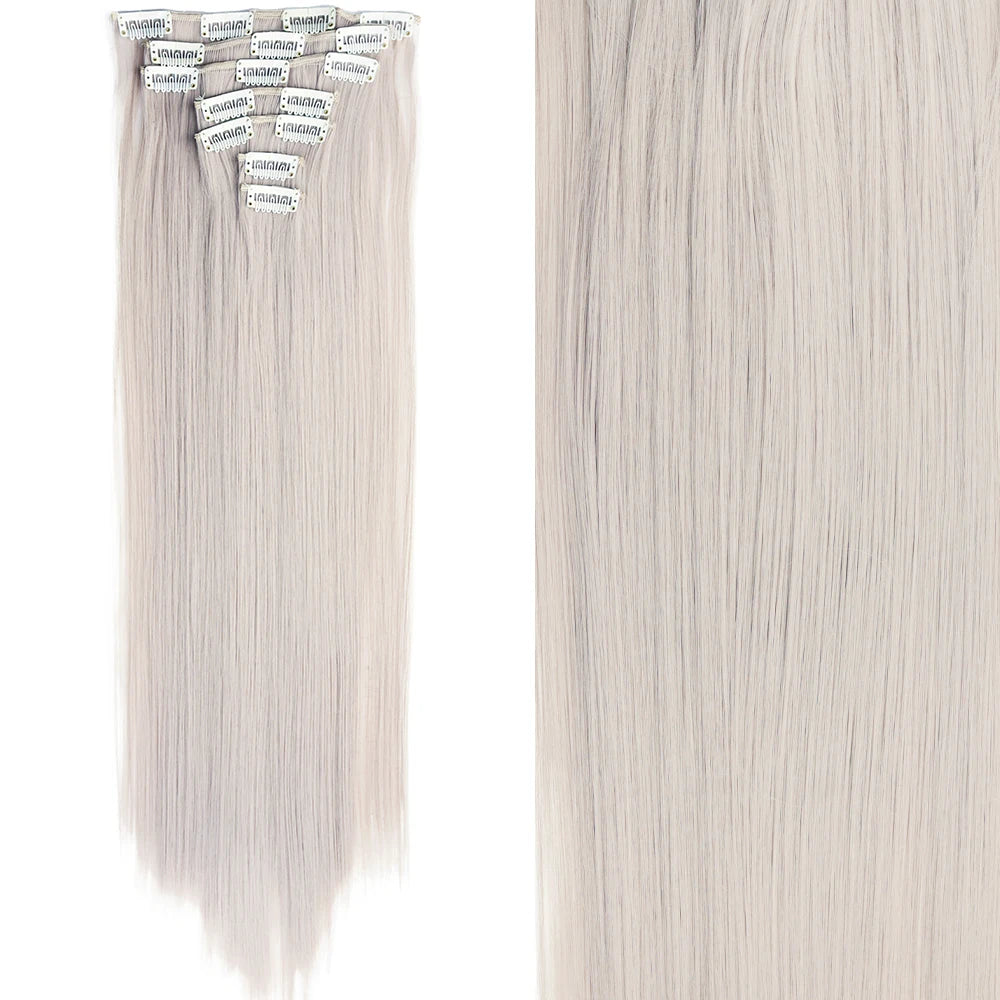 Extensions Clip 7 Pièces Lisses Noires