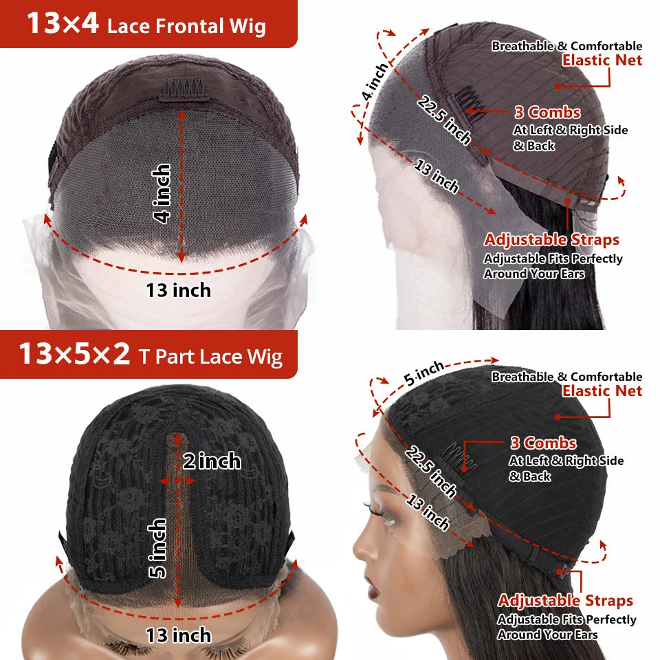 Perruque Ondulée Lace Front 13x5x2