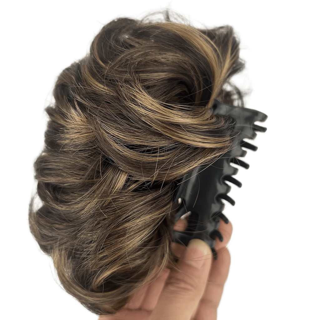 Chignon Bouclé Synthétique Pince Crabe