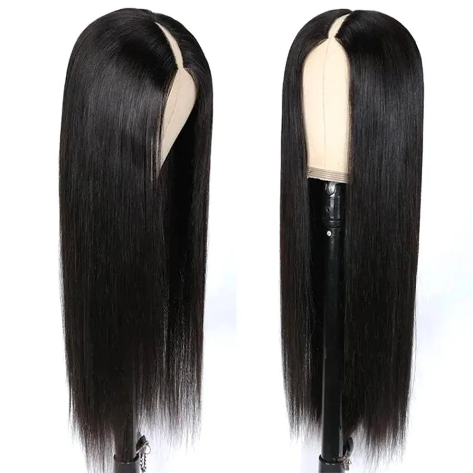 Perruque V Part Cheveux Humains Sans Colle